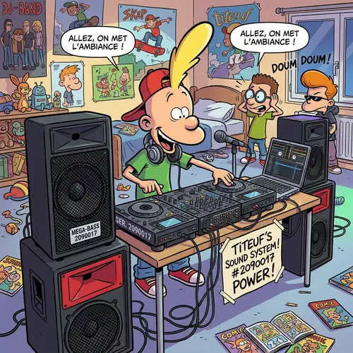 Titeuf with a Sound System: A Fun Vibe