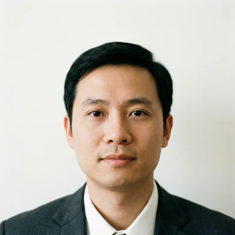 Formal Chinese Passport Photo | Neutral Expression