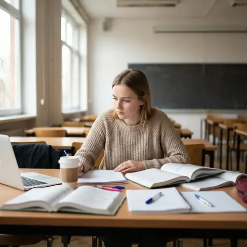 Captivating College Classroom Scene