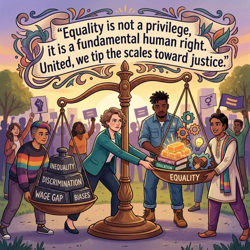 Fight Against Gender Inequality | Gender Equality Illustration