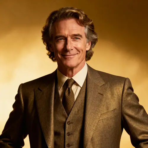 Handsome English Male in His 50s-60s Well Dressed