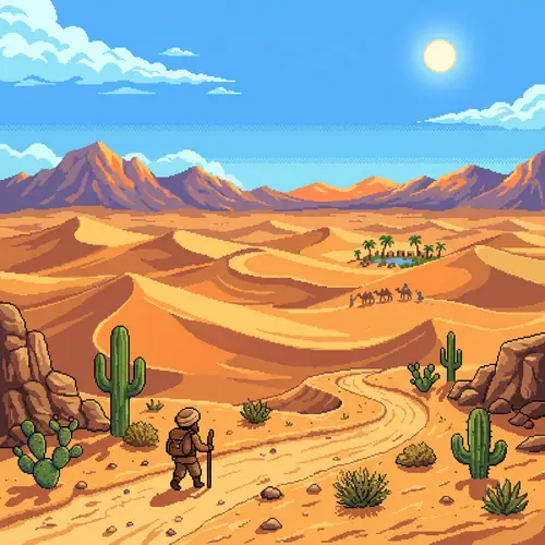 Desert Pixel Art: Stunning 8-Bit Designs