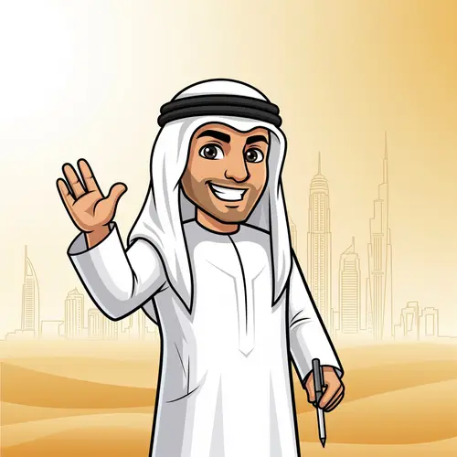 Emirati Mascot for Company Formation Brand