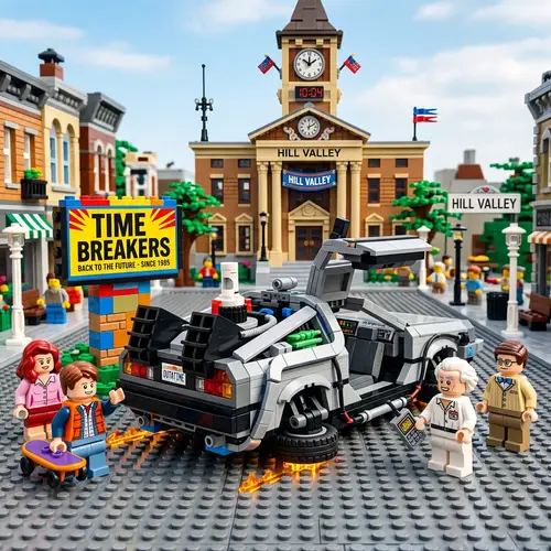 Back to the Future LEGO Scene - Time Breakers