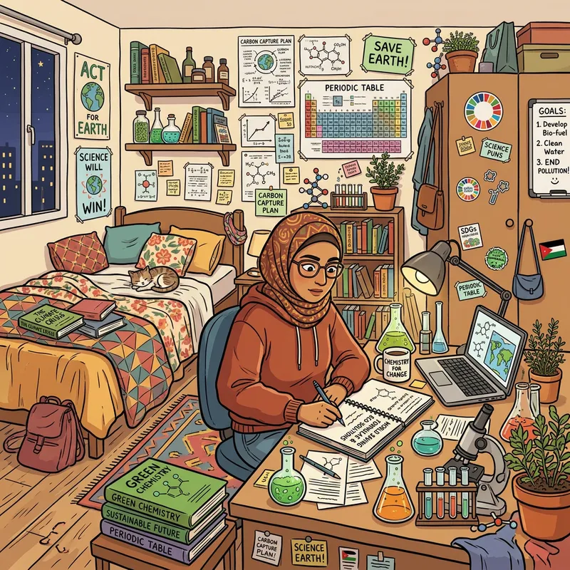 Meriem's 2D Bedroom: Bed, Desk, Wardrobe & World-Saving Chemist Meriem's 2D Bedroom: Bed, Desk, Wardrobe & World-Saving Chemist