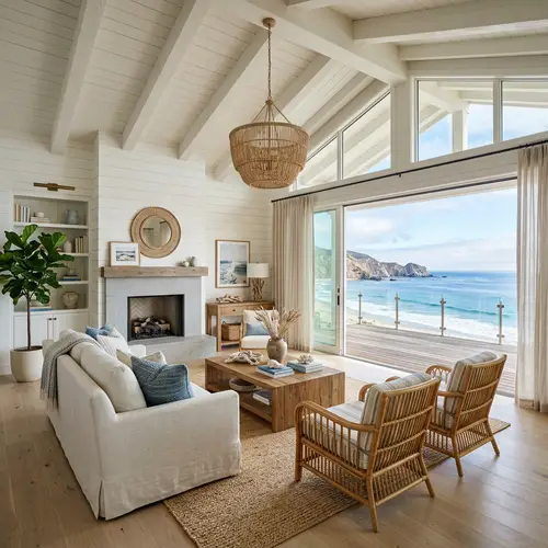 Coastal Style Living Room Photography