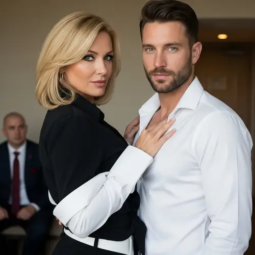 Stylish Hotel Couple: Elegance and Charm