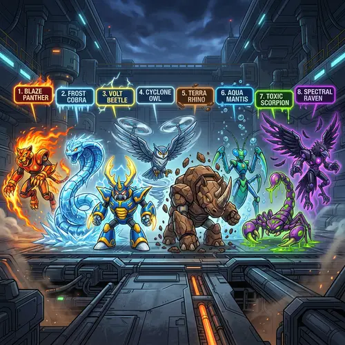 Elemental Combat Creatures: Blaze to Spectral