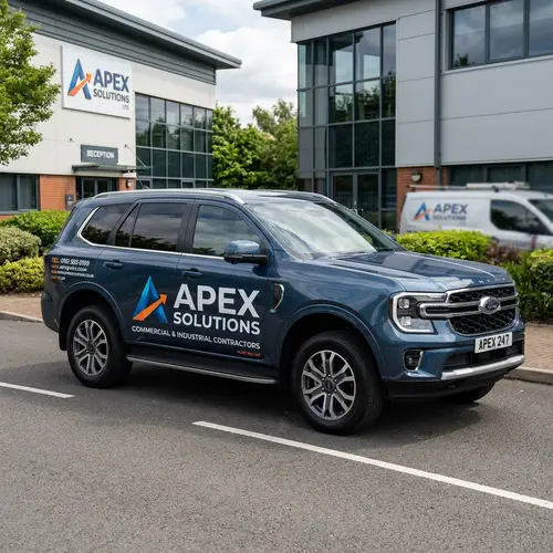 Company Vehicle Sign Writing on 2024 Ford Everest