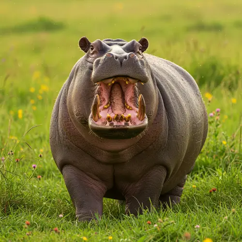 Happy Fat Hippo: A Joyful Encounter