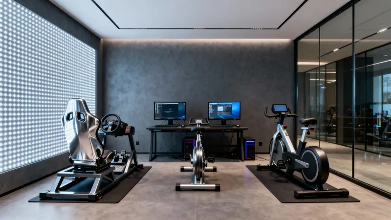 Custom Gym Design in 125sqft | LED & Glass Features