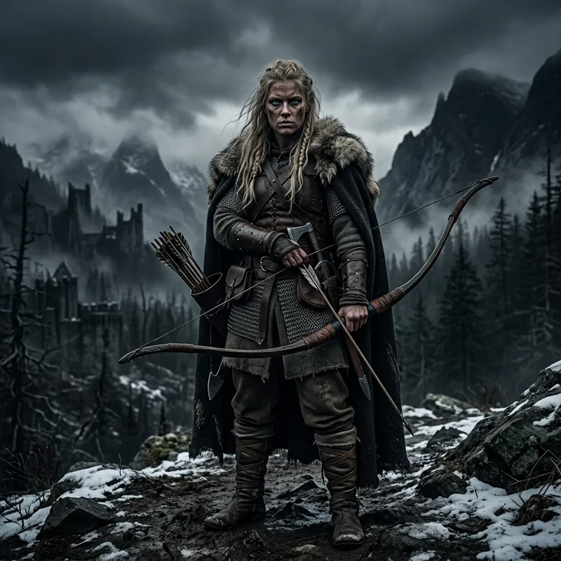 Viking D&D Hunter | Grimdark Style Illustration Viking D&D Hunter | Grimdark Style Illustration