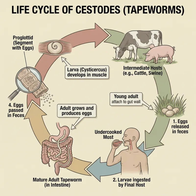 Tapeworm Reproduction Cycle: Insights and Illustrations