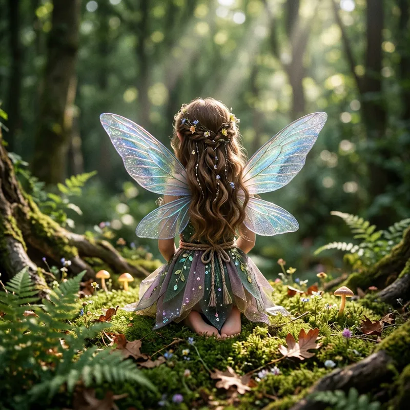 Captivating Fairy in Sparkling Bikini | Enchanting Fantasy Scene