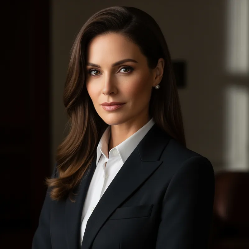 Luxurious Official Portrait in Black Suit