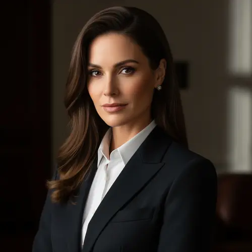 Luxurious Official Portrait in Black Suit