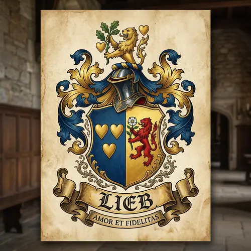 Lieb Family Coat of Arms - Discover Your Heritage