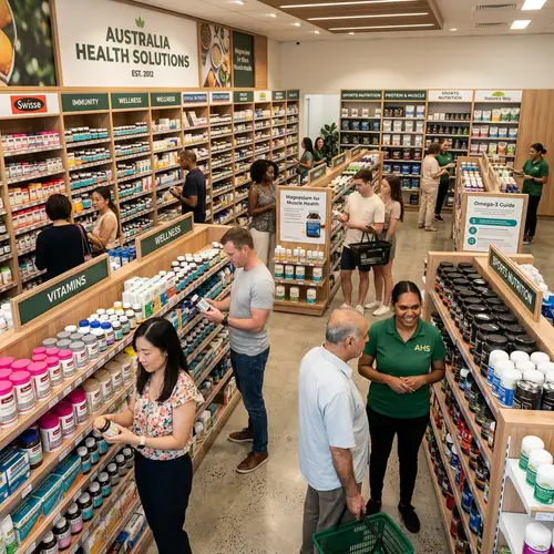 Health Supplement Store in Australia: Modern Design & Diverse Products
