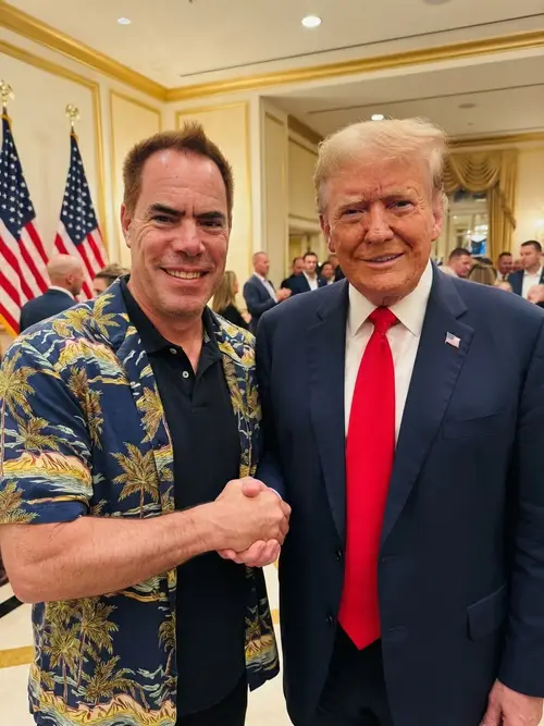 Photo with Donald Trump Shaking Hands