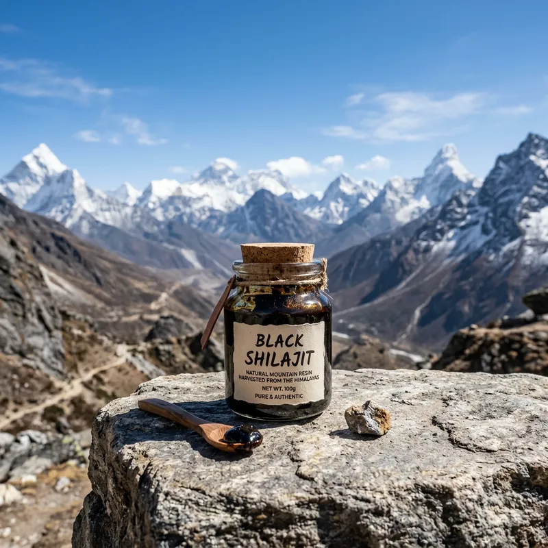 Premium Black Shilajit: Nature's Health Resin