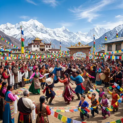 Tibetan New Year Celebration: Vibrant Traditions in the Mountains