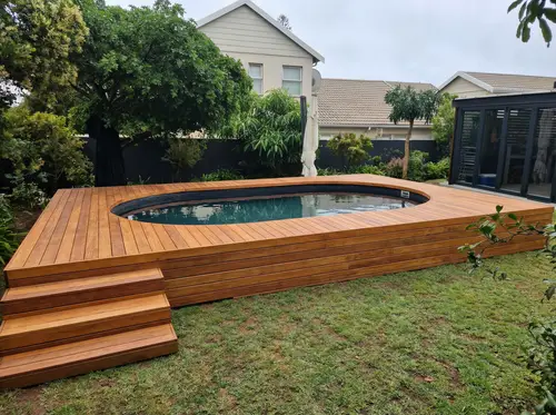 Stunning Raised Pool with Surrounding Decking