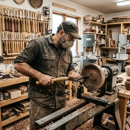 Master Woodturner: Crafting Artistic Creations