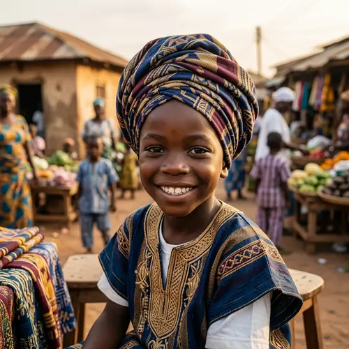 Traditional Turban: Stylish Black Boy Headwear