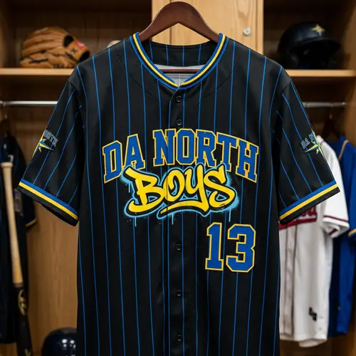 Custom Da North Boys Baseball Jersey Design
