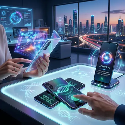 Futuristic Mobile Phones: Holographic Displays, Biometric Security & AI Assistants