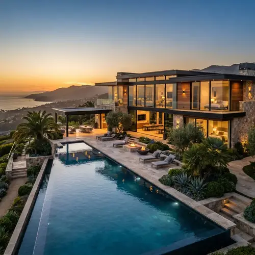 Stunning Modern Luxury Home - Golden Hour Photography