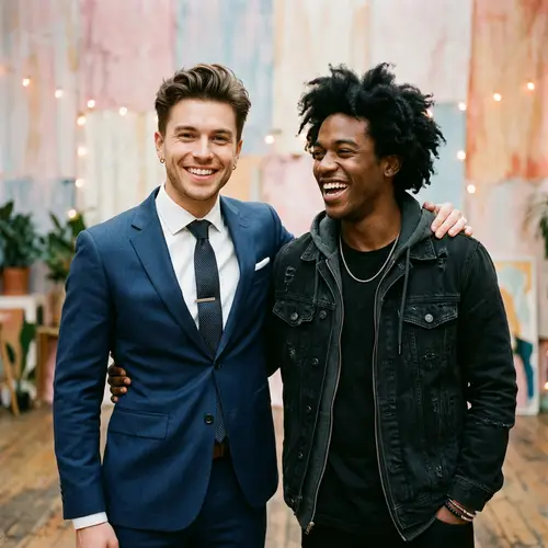 Stylish Men: Kim Taehyung and Jeon Jungkook