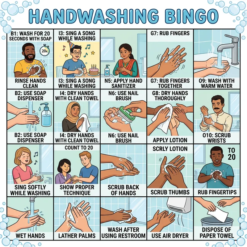 Engaging Handwashing Bingo: 12 Educational Hand Hygiene Activities
