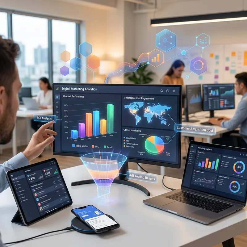 Digital Marketing with Data Analysis and 3D Visualization