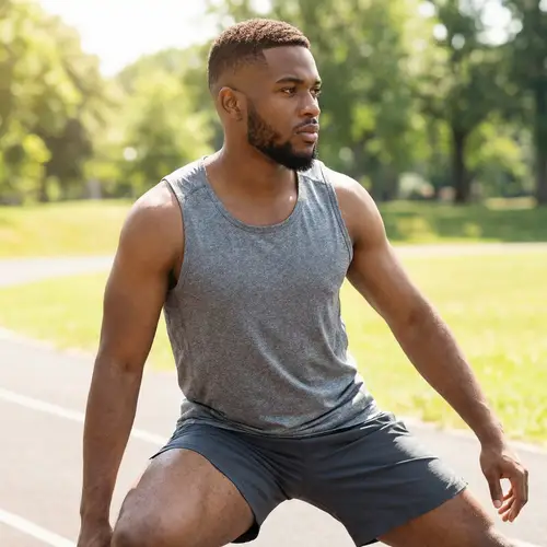 Muscular Black Man | Age 23-29 | Brown Eyes | Faded Haircut