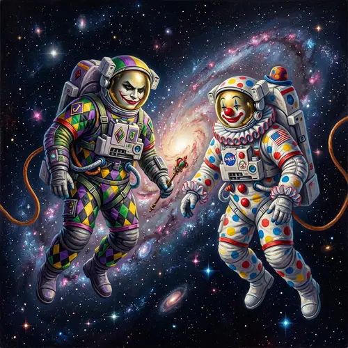 Whimsical Astronaut Illustration in High-Definition