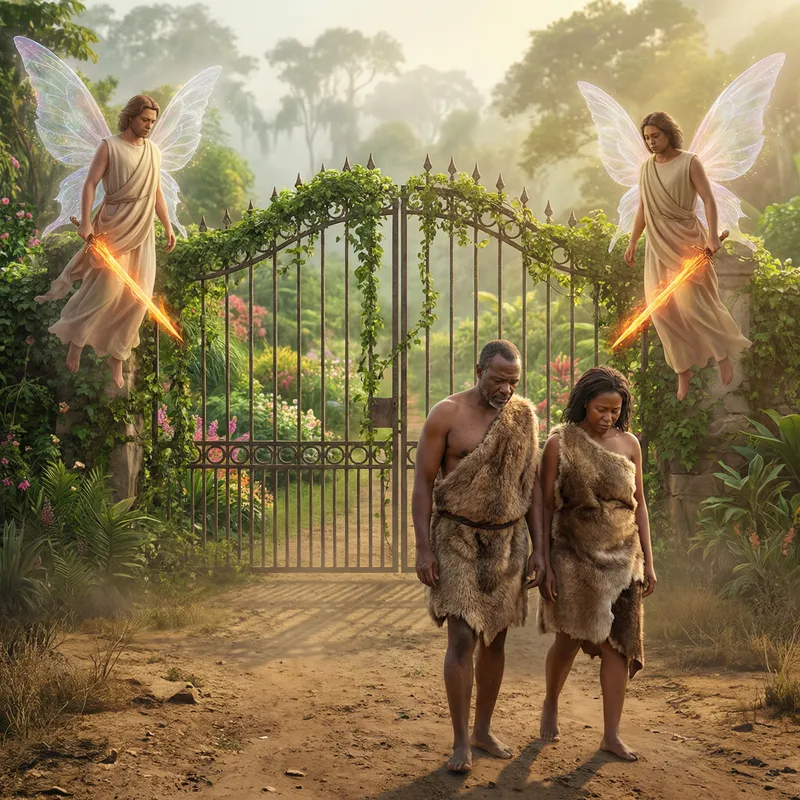 Nigerian Adam and Eve: A Garden of Longing