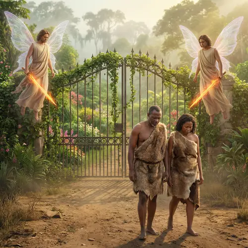 Nigerian Adam and Eve: A Garden of Longing