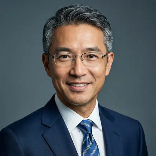Professional Headshot of a Mature East Asian Man