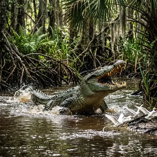 Ferocious Crocodile Attack - Raw Snapshot of Untamed Wilderness