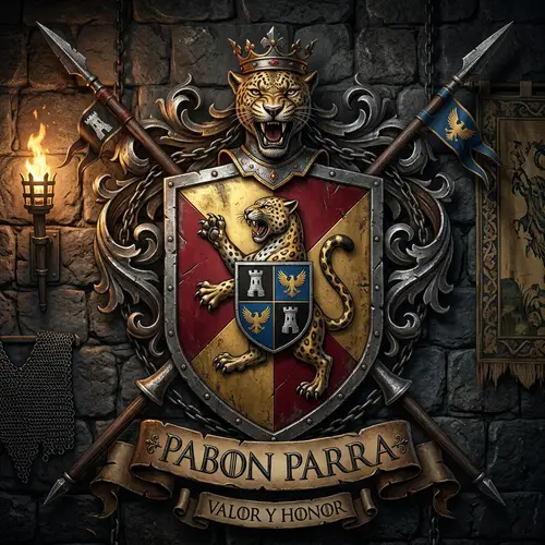 Pabon Parra Family Crest: Game of Thrones Style