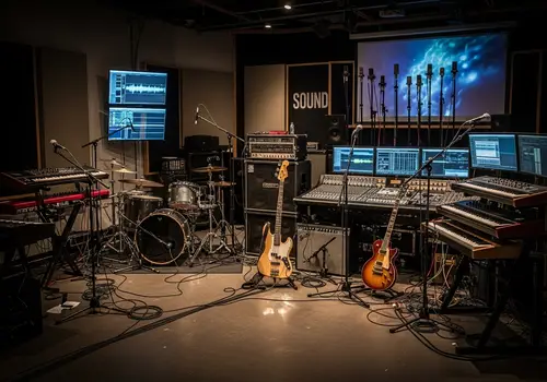 Professional Music Production Space Setup