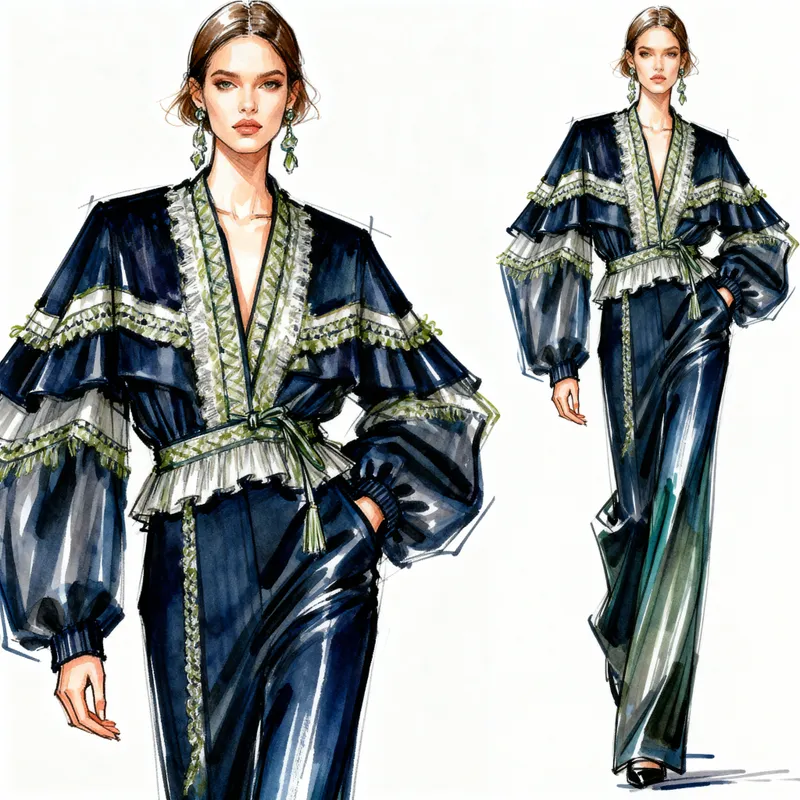 Runway-Ready Fashion Design Illustrations