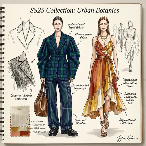 Runway-Ready Fashion Design Illustrations