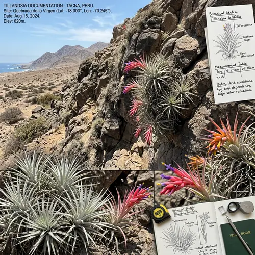 Tillandsia Plants in Tacna, Peru: Scientific Documentation