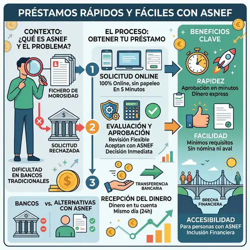 Quick and Easy Loans with ASNEF | Get Fast Approvals Here