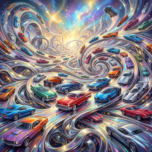 Abstract Cars: A Surreal Automotive Art Journey