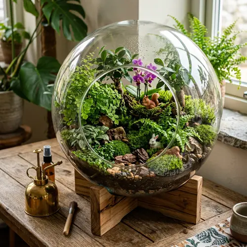 Unique Terrarium Design: A Miniature Indoor Garden