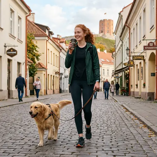 22-Year-Old Redhead in Vilnius Enjoys Running and Caffeine