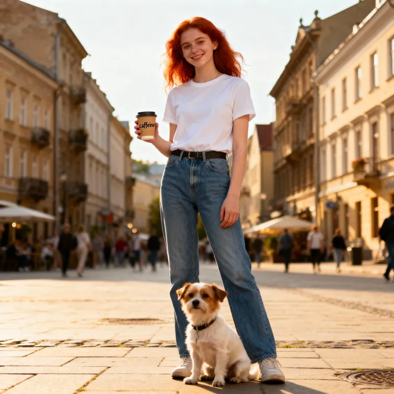 22-Year-Old Redhead in Vilnius Enjoys Running and Caffeine